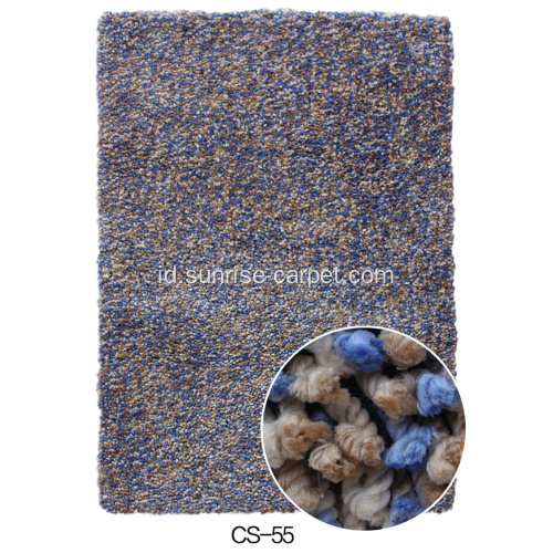 100% ruang Polyester dicelup benang shaggy rug